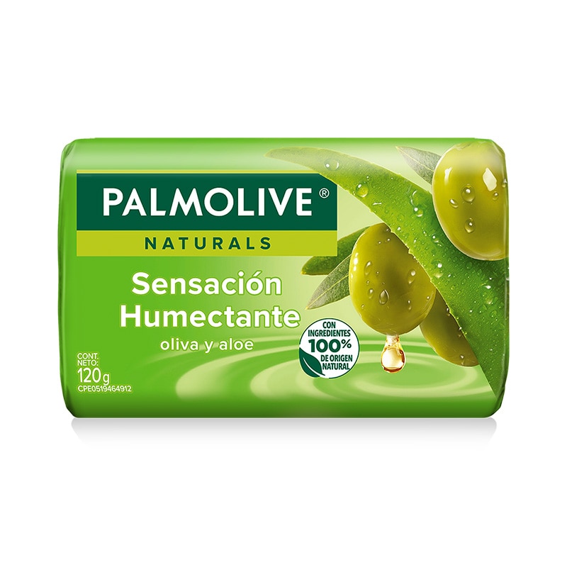 Palmolive® Naturals Sensación Humectante Oliva y Aloe Jabón en barra