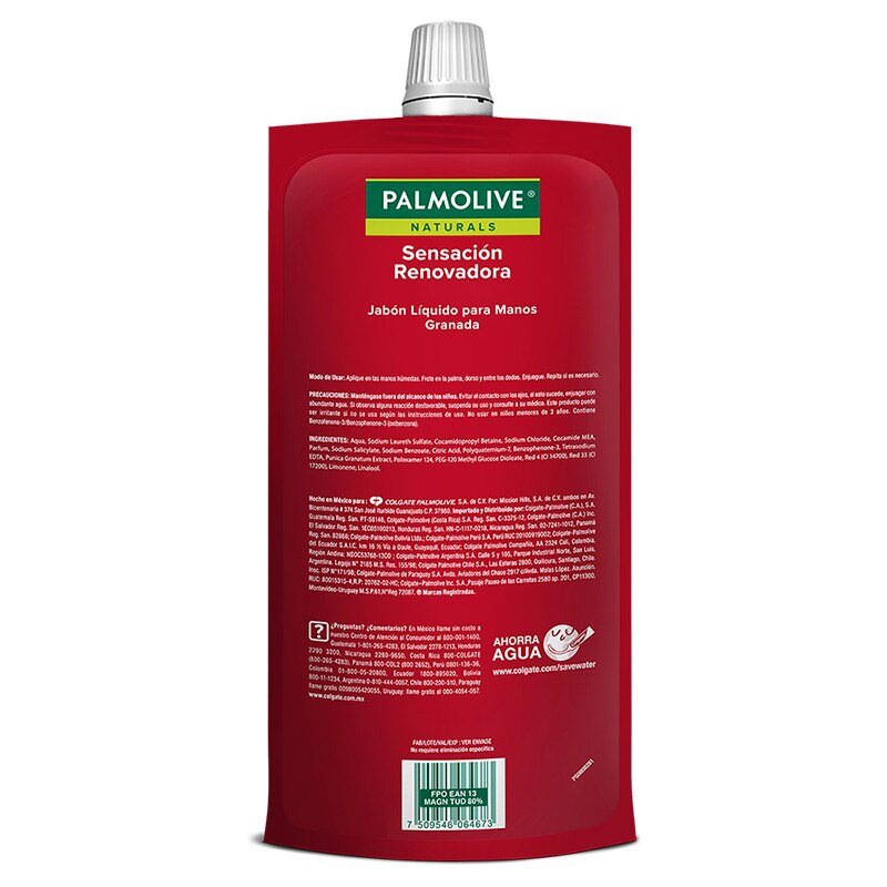 Palmolive® Naturals Intensa Renovación Granada Jabón líquido para manos Palmolive® Naturals Intensa Renovación Granada Jabón líquido para manos
