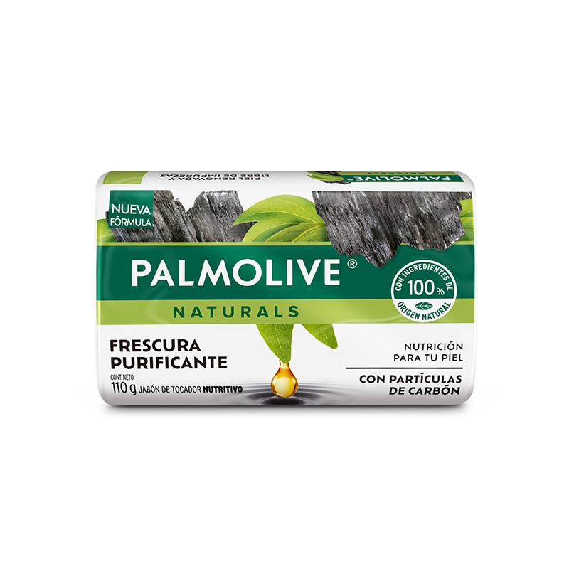 Palmolive® Naturals  Sensación Purificante con partículas de carbón Jabón en barra