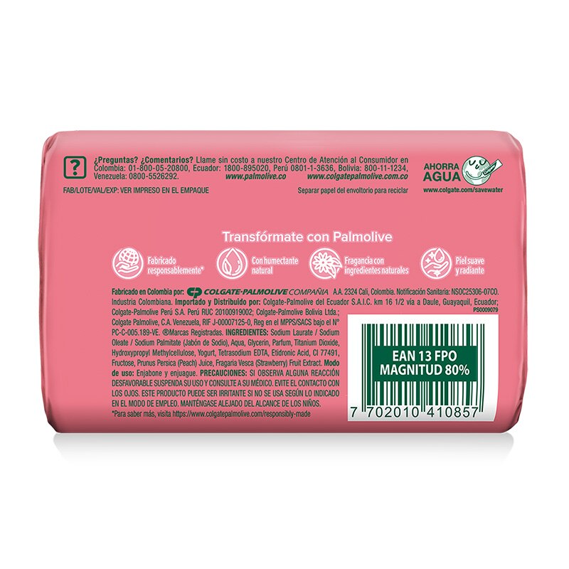 Palmolive® Naturals Suavidad Radiante Yoghurt y Frutas Jabón en barra Palmolive® Naturals Suavidad Radiante Yoghurt y Frutas Jabón en barra